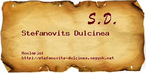 Stefanovits Dulcinea névjegykártya